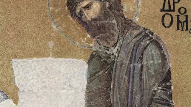 Johannes der Täufer (Foto: Byzantinischer Mosaizist des 12. Jahrhunderts - The Yorck Project (2002)) Johannes der Täufer (Foto: Byzantinischer Mosaizist des 12. Jahrhunderts - The Yorck Project (2002))