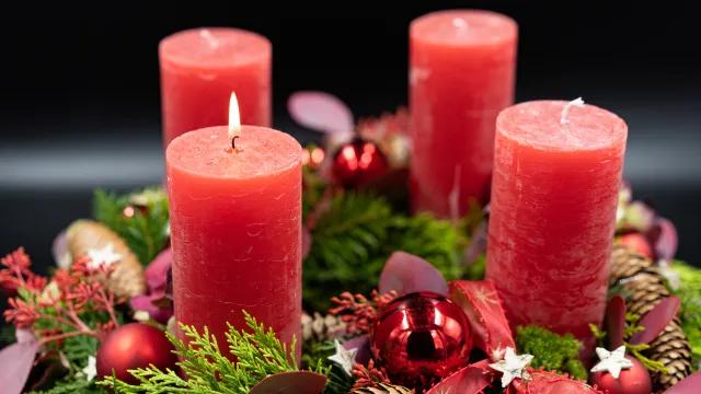 Adventskranz (Foto: Redaktion Webseite) Adventskranz (Foto: Redaktion Webseite)